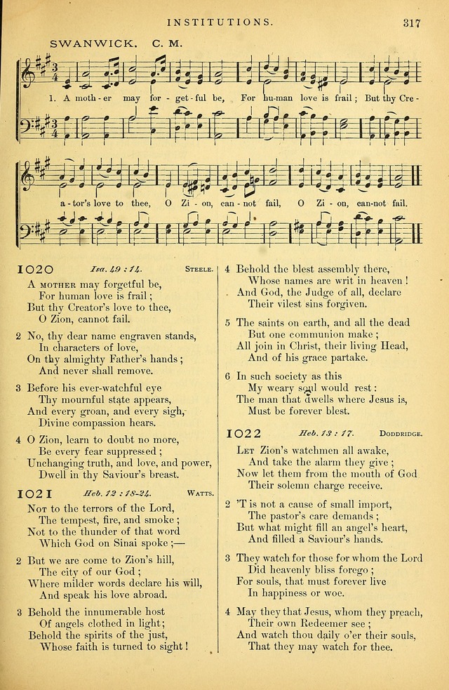 Songs for the Sanctuary: or hymns and tunes for Christian Worship page 318
