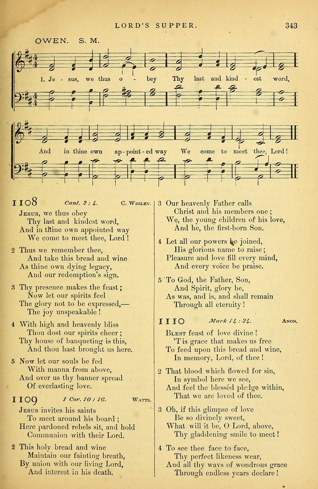 Songs for the Sanctuary: or hymns and tunes for Christian Worship page 344