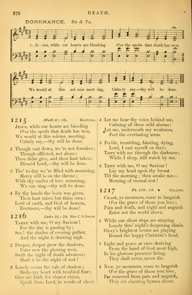 Songs for the Sanctuary: or hymns and tunes for Christian Worship page 379