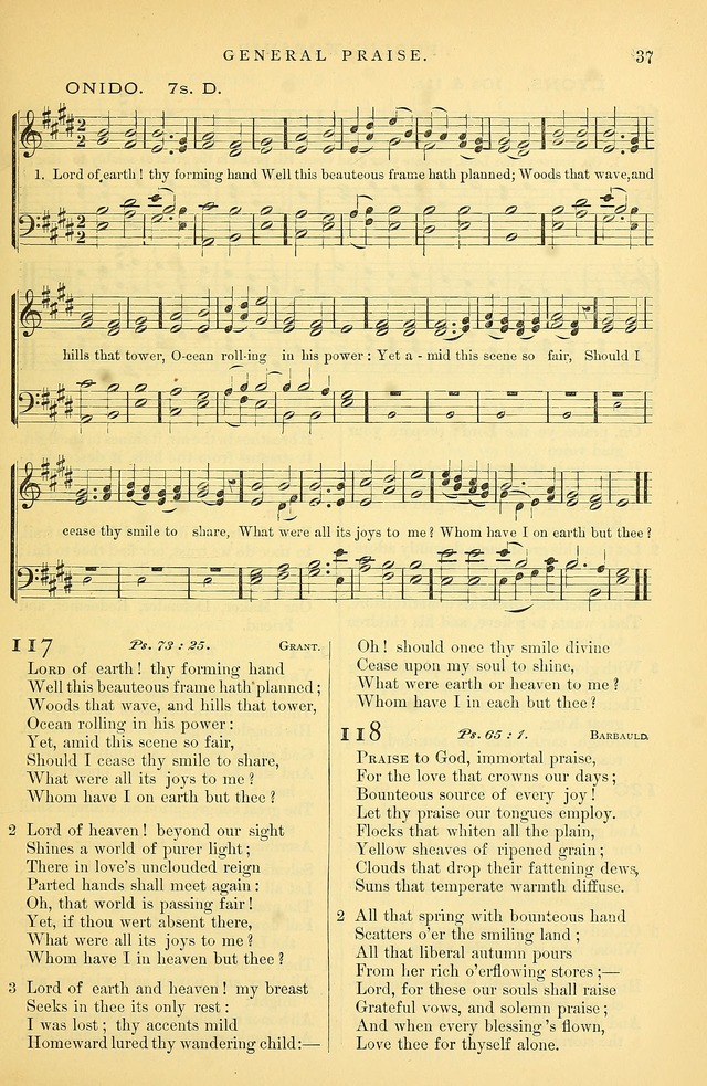 Songs for the Sanctuary: or hymns and tunes for Christian Worship page 38