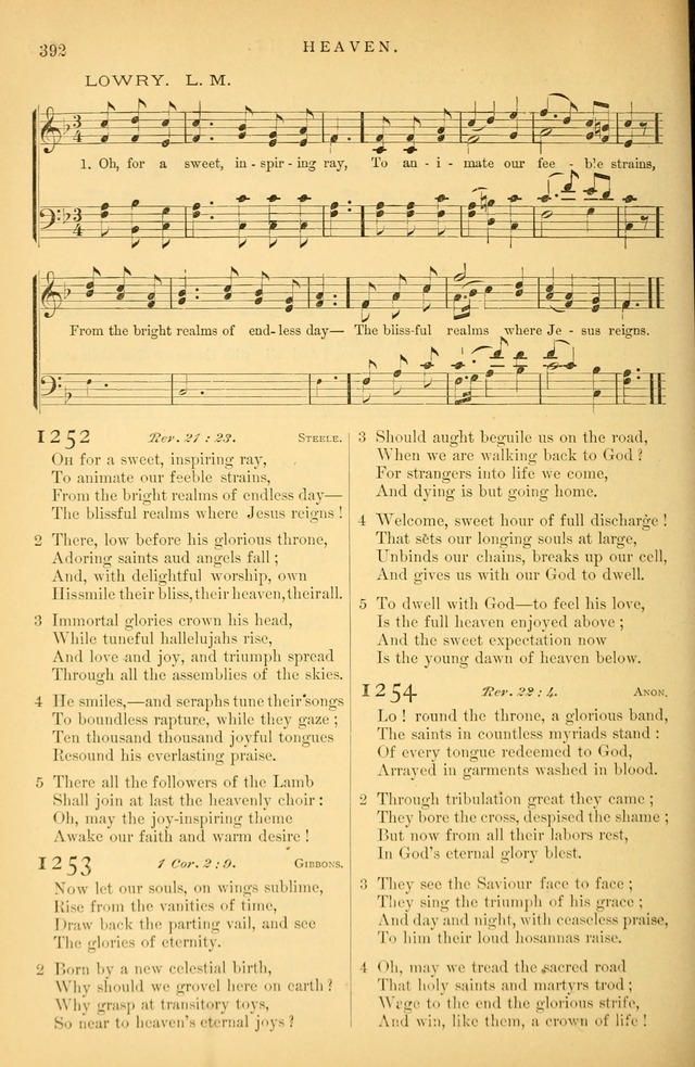 Songs for the Sanctuary: or hymns and tunes for Christian Worship page 393