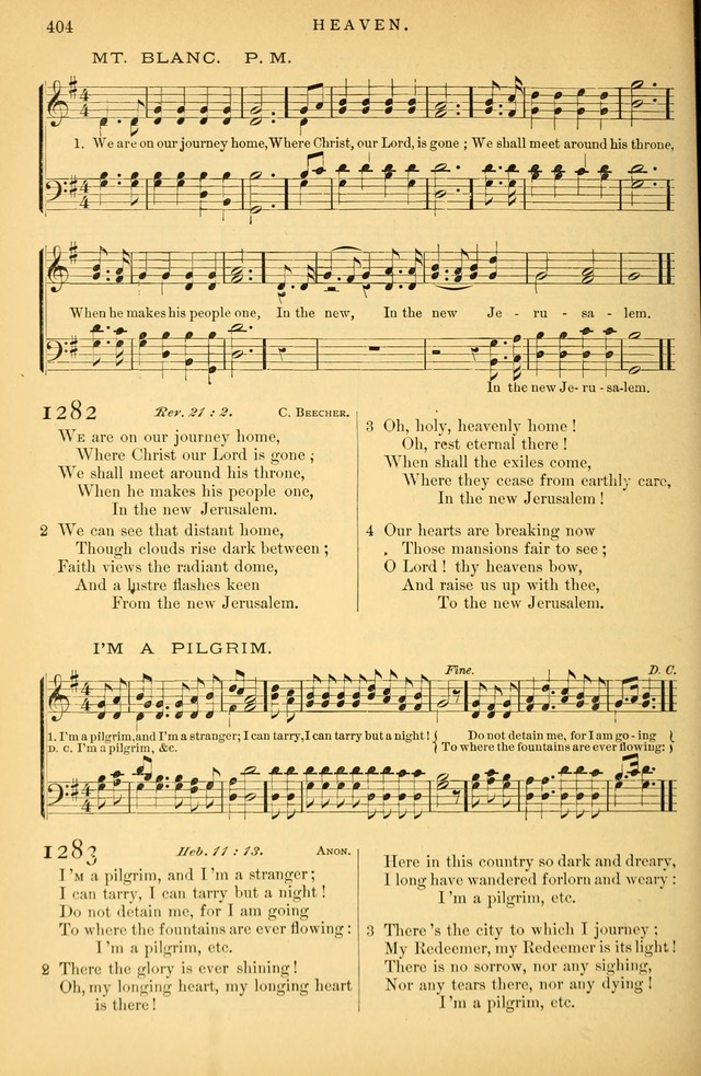 Songs for the Sanctuary: or hymns and tunes for Christian Worship page 405