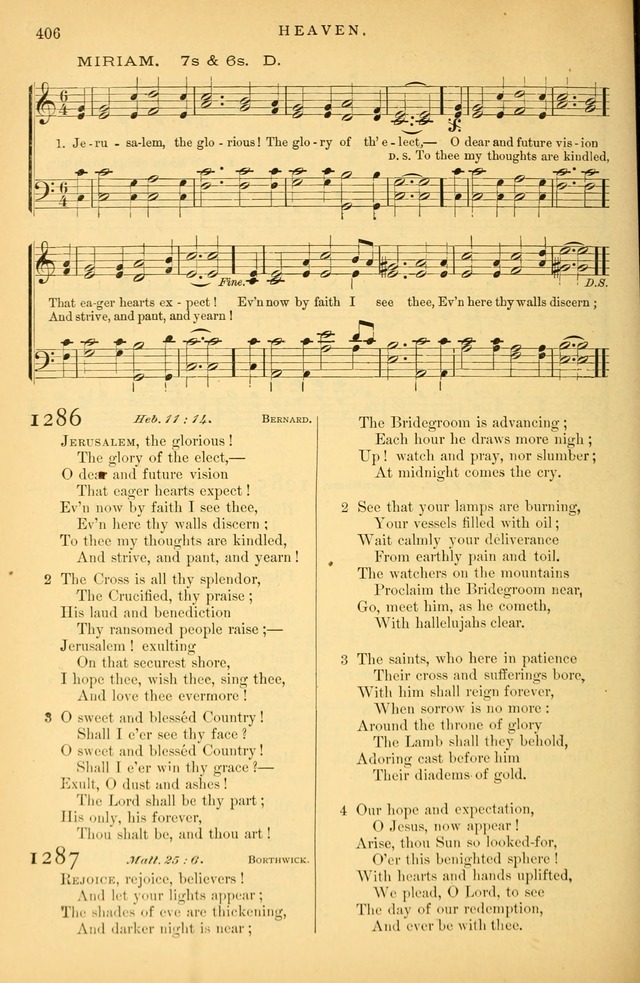 Songs for the Sanctuary: or hymns and tunes for Christian Worship page 407