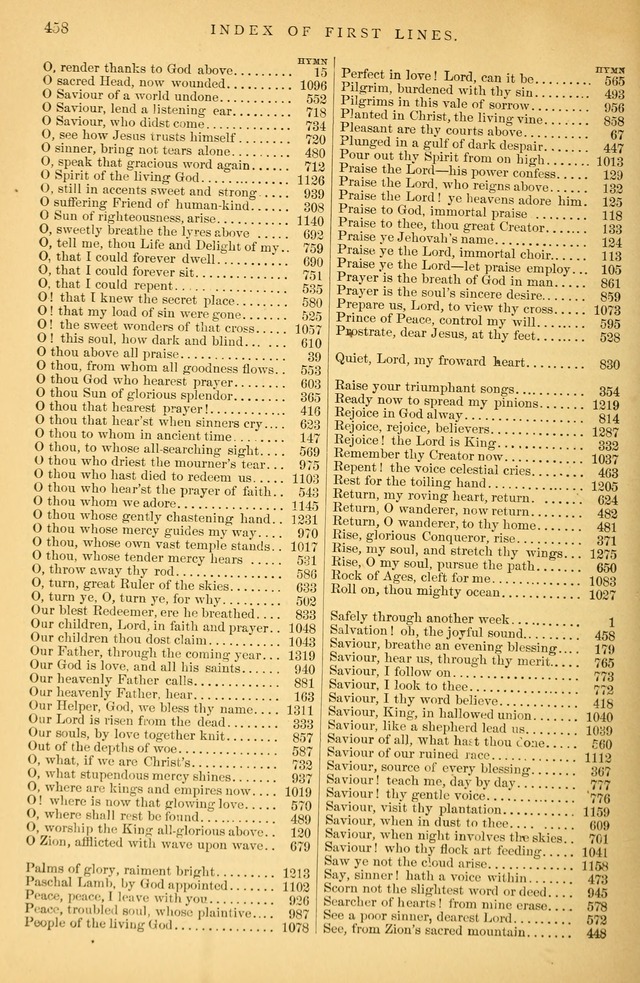 Songs for the Sanctuary: or hymns and tunes for Christian Worship page 459