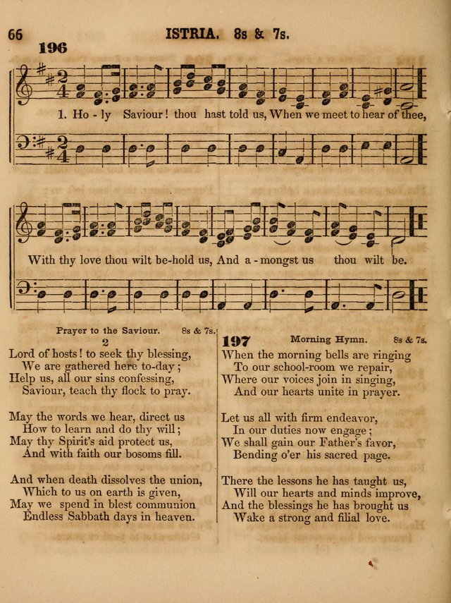 The Sabbath School Lute: a selection of hymns and appropriate melodies, adapted to the wants of Sabbath schools, families and social meetings page 66