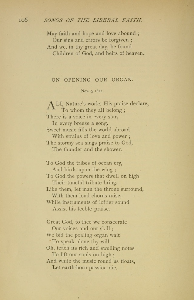 Singers and Songs of the Liberal Faith page 107