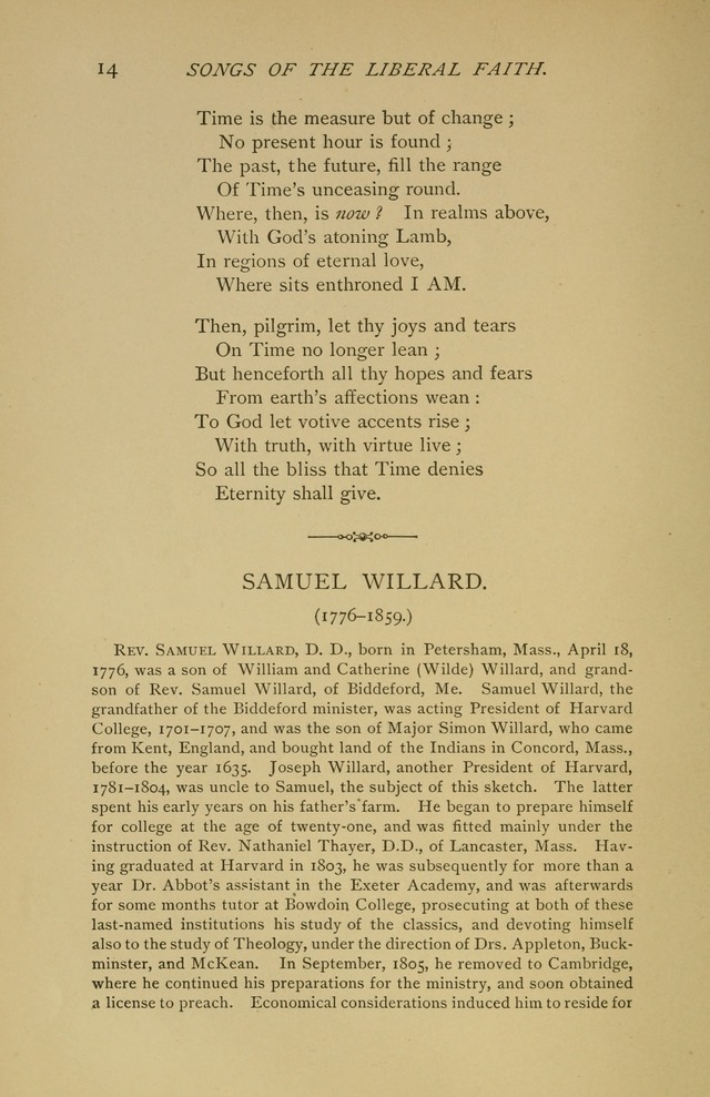 Singers and Songs of the Liberal Faith page 15