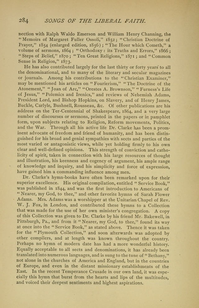 Singers and Songs of the Liberal Faith page 285
