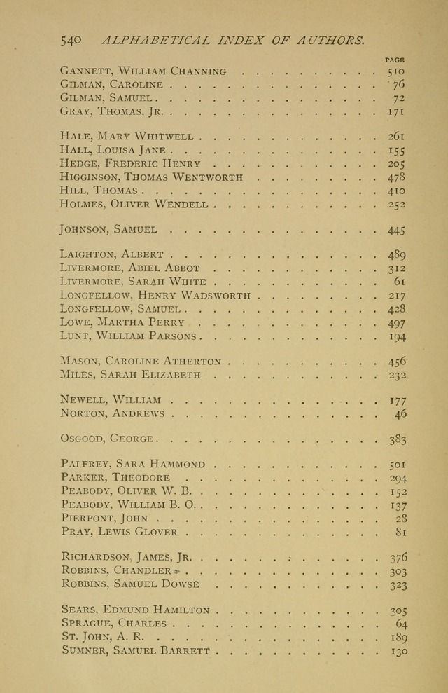 Singers and Songs of the Liberal Faith page 541