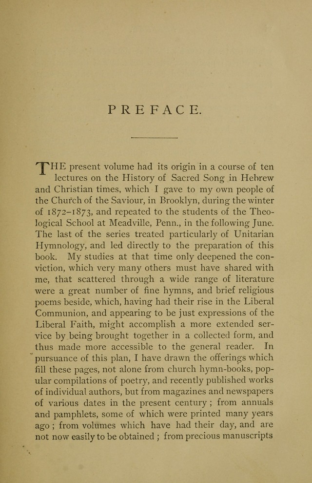 Singers and Songs of the Liberal Faith page xi