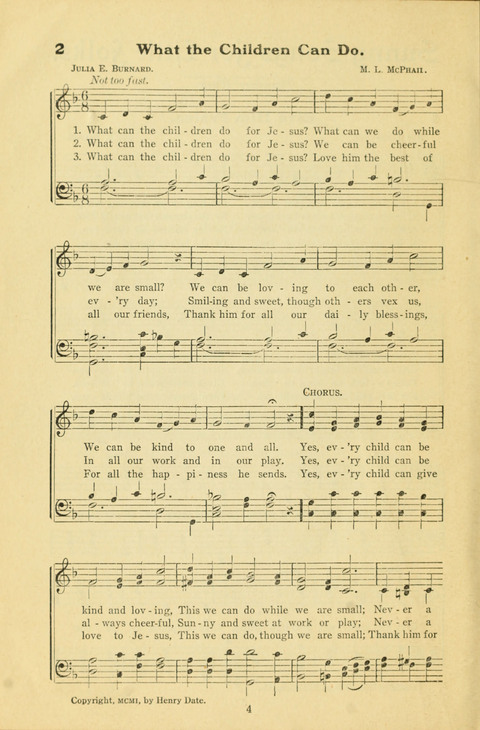 Sunny Songs for Little Folks Number One page 2