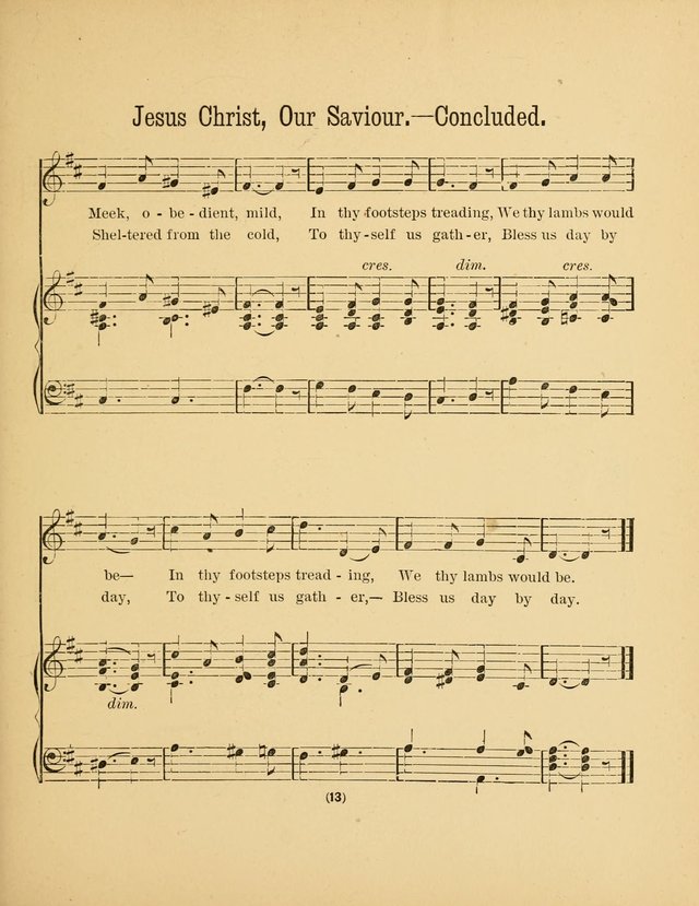Sacred Songs for Little Singers: a collection adapted to primary classes in Sabbath-schools page 13