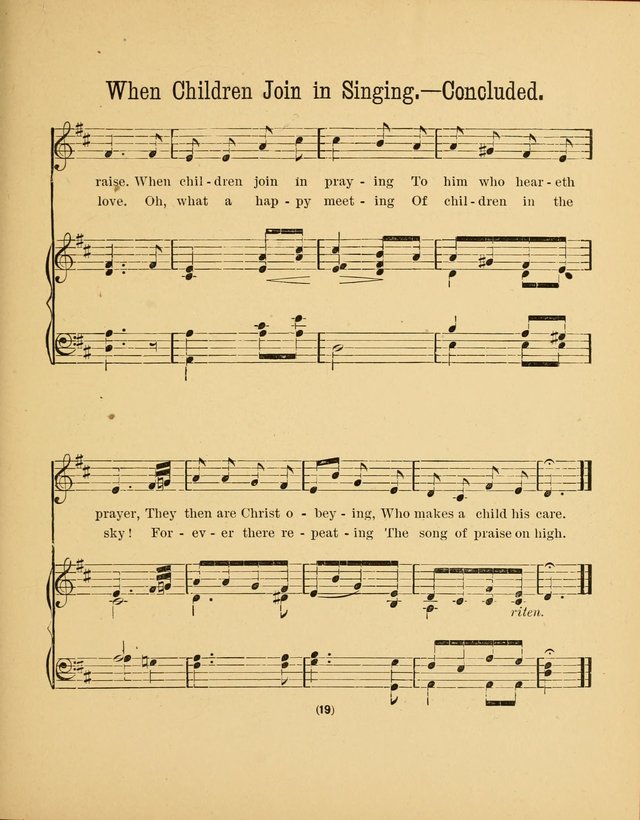 Sacred Songs for Little Singers: a collection adapted to primary classes in Sabbath-schools page 19