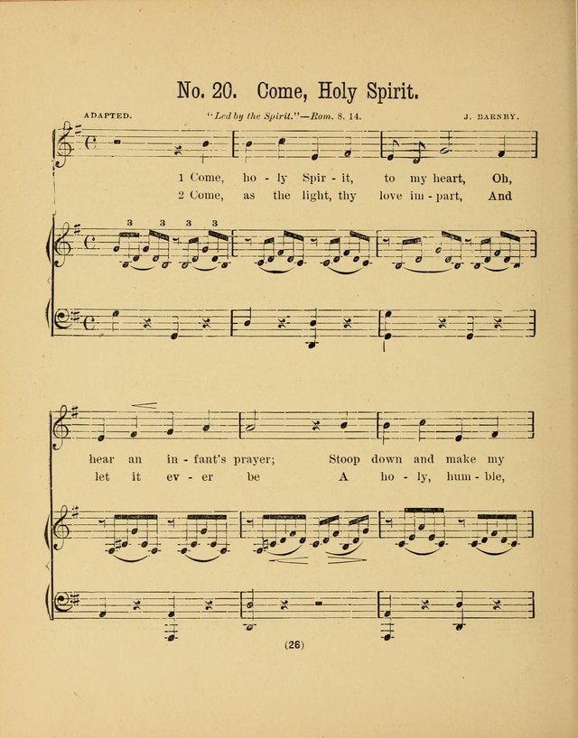 Sacred Songs for Little Singers: a collection adapted to primary classes in Sabbath-schools page 26