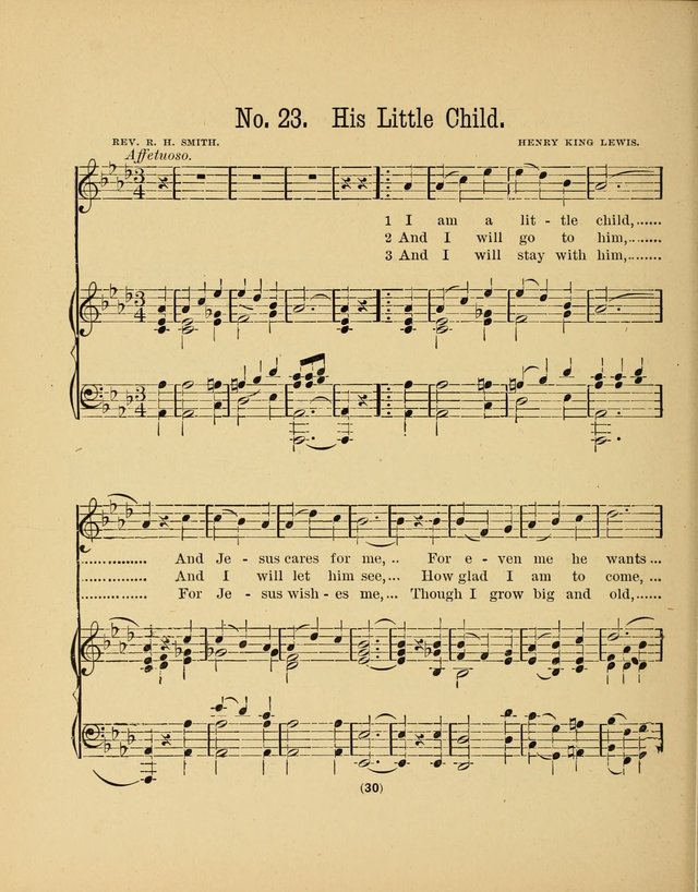 Sacred Songs for Little Singers: a collection adapted to primary classes in Sabbath-schools page 30
