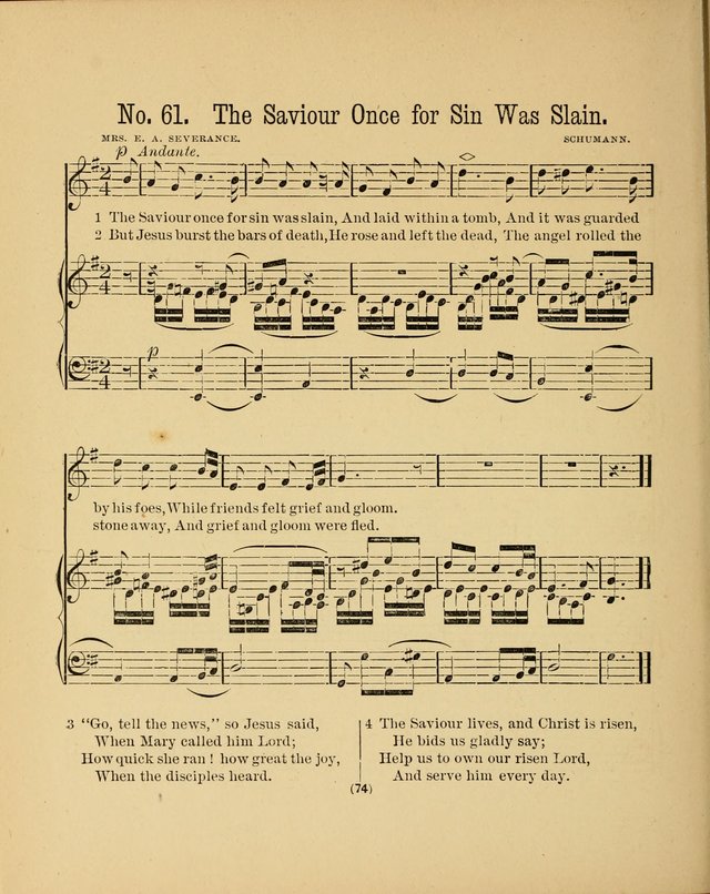 Sacred Songs for Little Singers: a collection adapted to primary classes in Sabbath-schools page 74