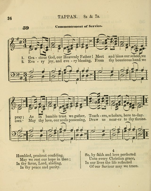 The Sabbath School Melodist: being a selection of hymns with appropriate music; for the use of Sabbath schools, families and social meetings page 34