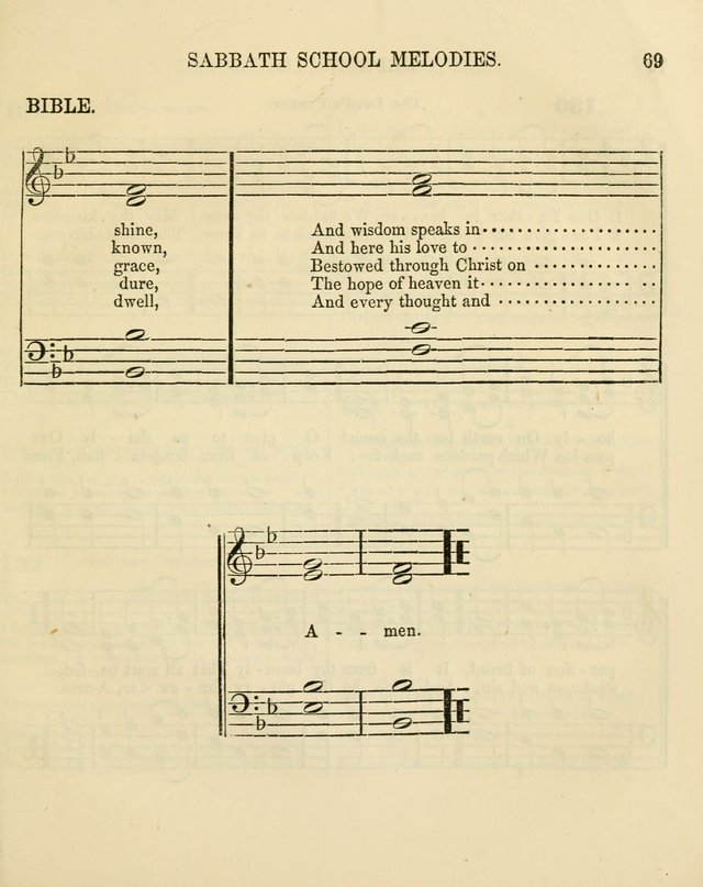 The Sabbath School Melodist: being a selection of hymns with appropriate music; for the use of Sabbath schools, families and social meetings page 69