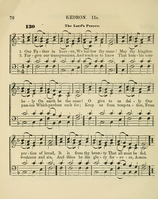 The Sabbath School Melodist: being a selection of hymns with appropriate music; for the use of Sabbath schools, families and social meetings page 70