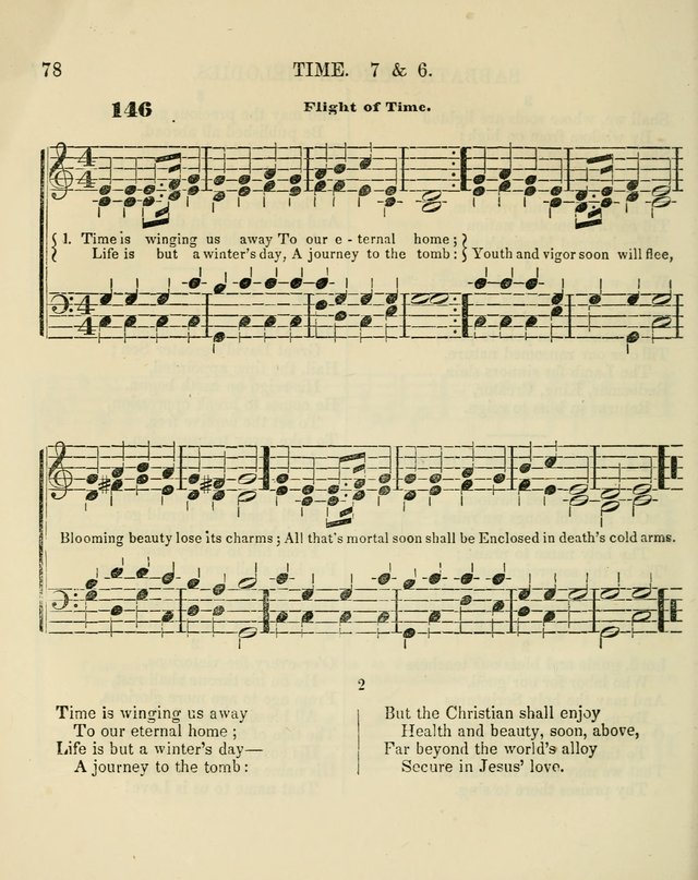The Sabbath School Melodist: being a selection of hymns with appropriate music; for the use of Sabbath schools, families and social meetings page 78