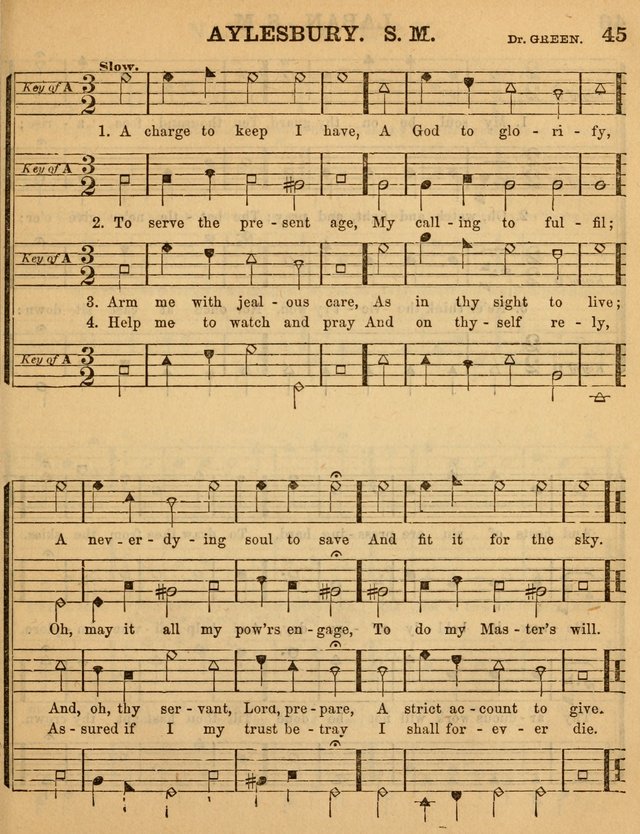 The Sabbath School Minstrel: being a collection of the most popular hymns and tunes, together with a great variety of the best anniversary pieces. The whole forming a complete manual ... page 45