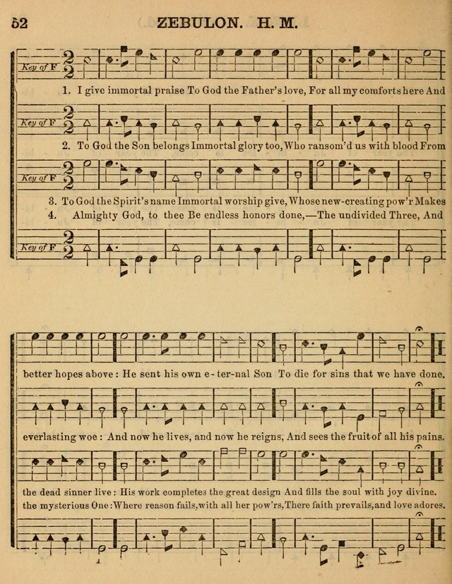 The Sabbath School Minstrel: being a collection of the most popular hymns and tunes, together with a great variety of the best anniversary pieces. The whole forming a complete manual ... page 52