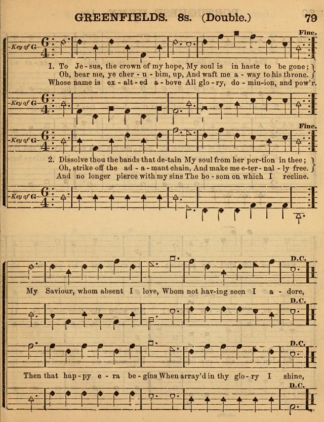 The Sabbath School Minstrel: being a collection of the most popular hymns and tunes, together with a great variety of the best anniversary pieces. The whole forming a complete manual ... page 79