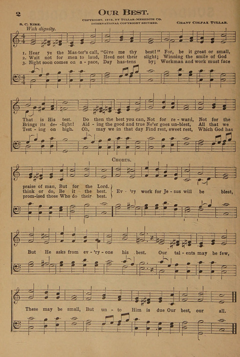 Sunday School Melodies: a Collection of new and Standard Hymns for the Sunday School page 2