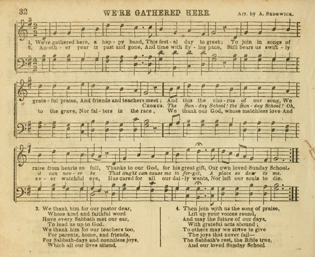 The Sunday-School Music Book: enlarged page 32