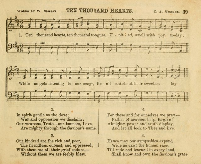 The Sunday-School Music Book: enlarged page 39