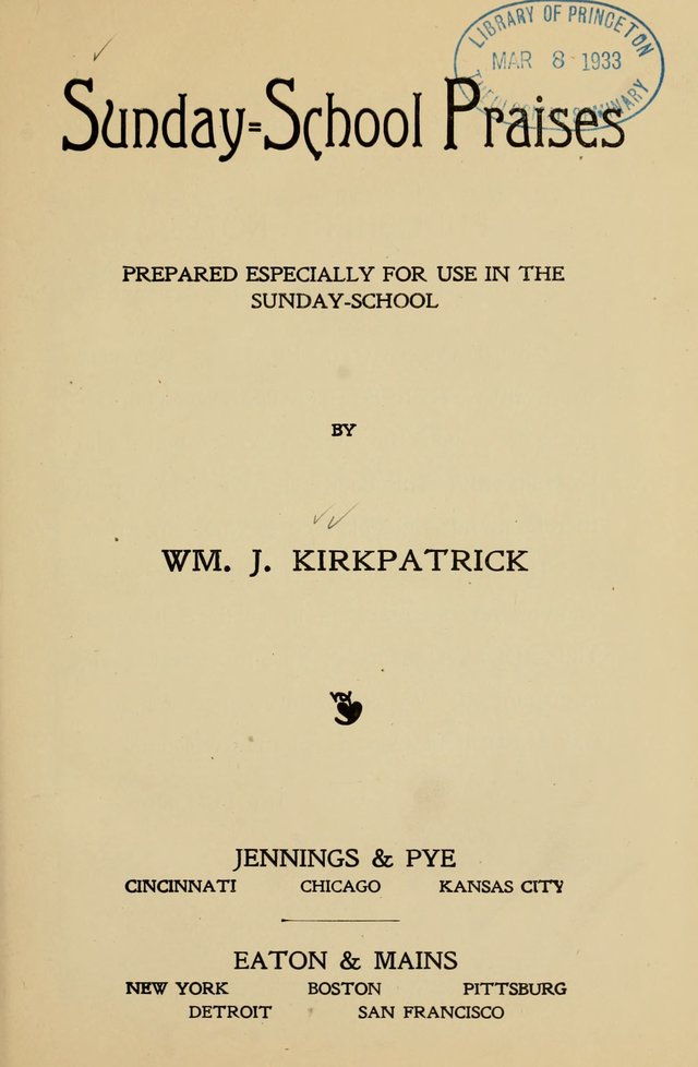 Sunday-School Praises: prepared especially for use in the Sunday-School page 6