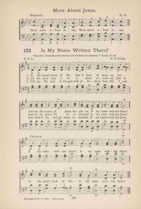 Song Service and Revival page 107