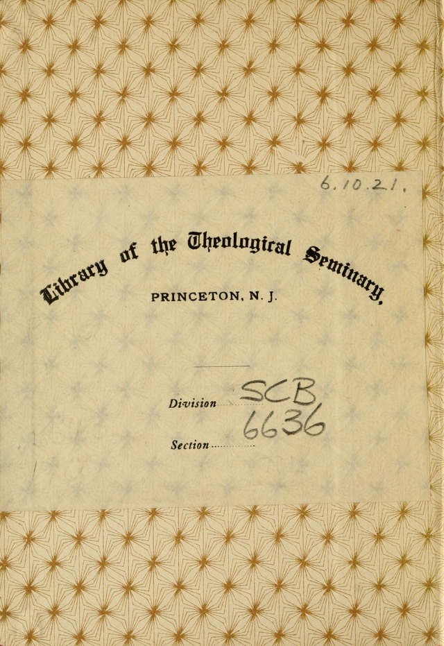 Sacred and Secular Selections: for gentlemen