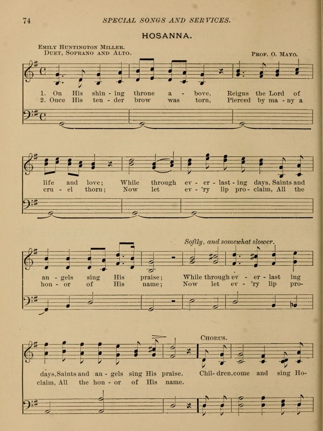 Special Songs and Services: for Primary and Intermediate Classes page 75