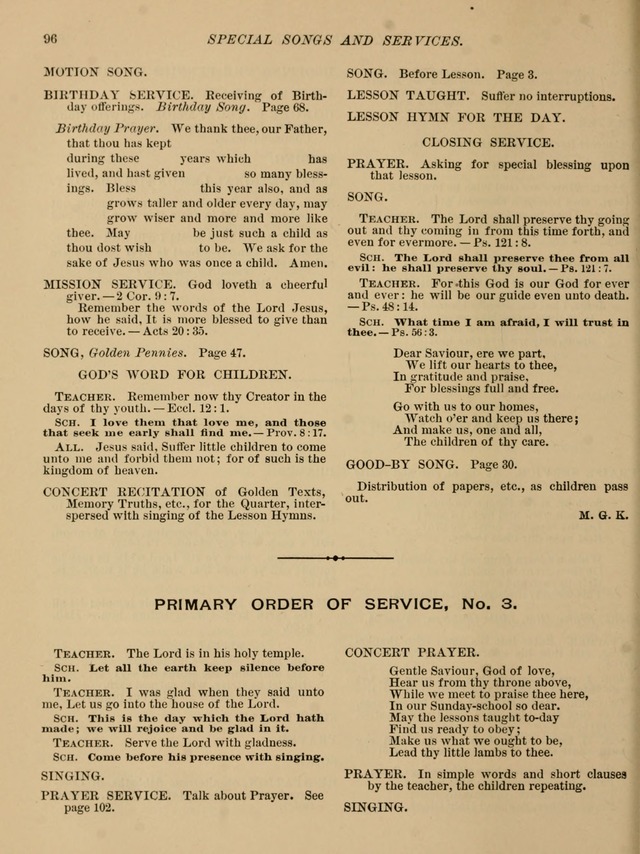 Special Songs and Services: for Primary and Intermediate Classes page 97