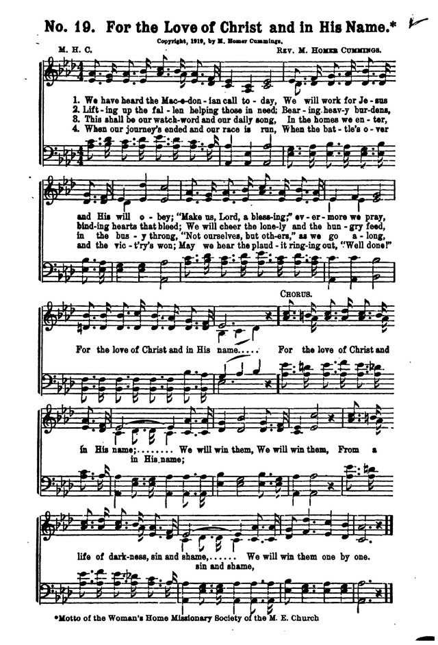 Songs of Salvation and Service. Revised page 19