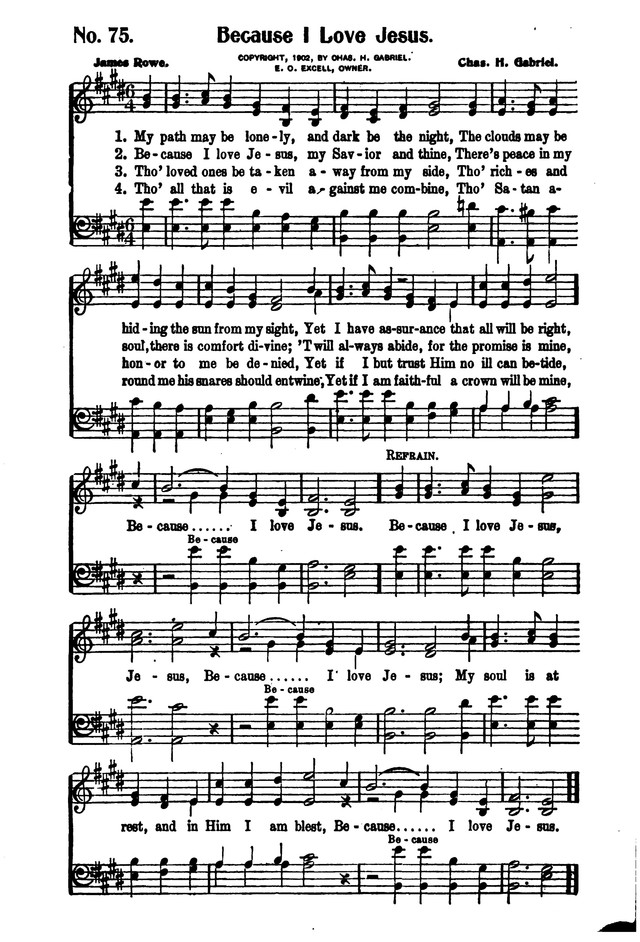 Songs of Salvation and Service. Revised page 75
