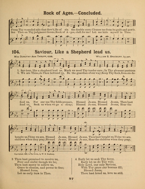 Select Songs for the Sunday School page 57