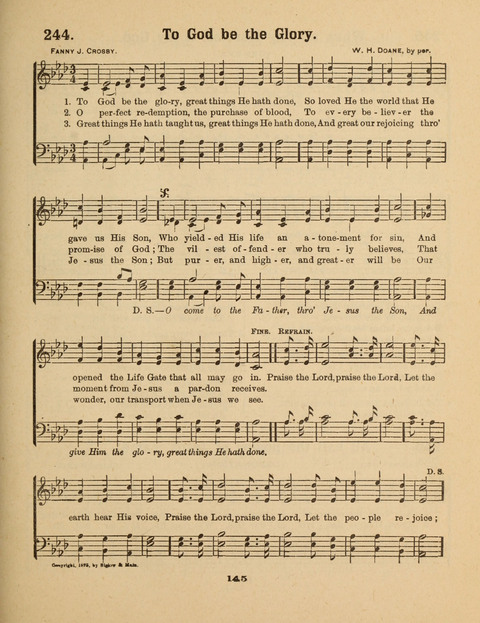 Select Songs for the Singing Service: in the Prayer Meeting and Sunday School page 145