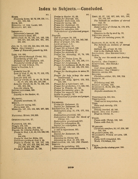 Select Songs for the Singing Service: in the Prayer Meeting and Sunday School page 219