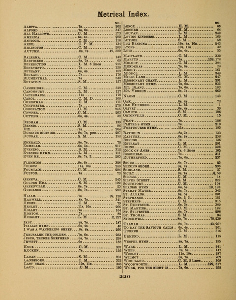 Select Songs for the Singing Service: in the Prayer Meeting and Sunday School page 220