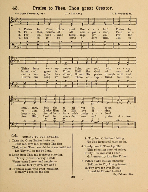 Select Songs for the Singing Service: in the Prayer Meeting and Sunday School page 25