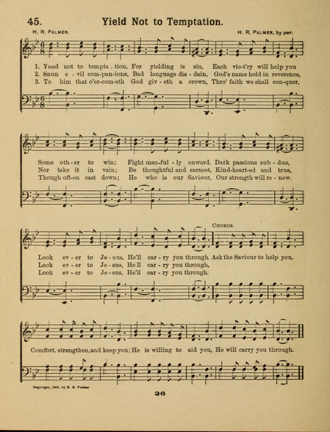 Select Songs for the Singing Service: in the Prayer Meeting and Sunday School page 26