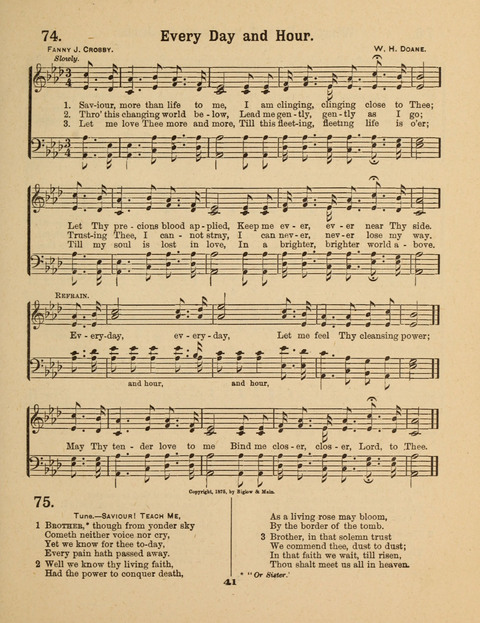 Select Songs for the Singing Service: in the Prayer Meeting and Sunday School page 41