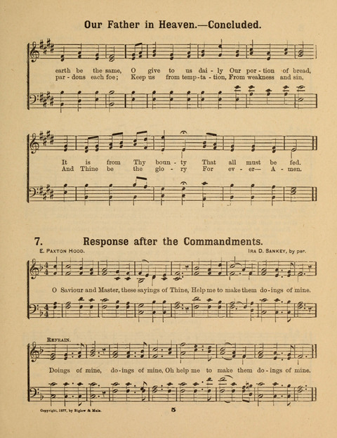 Select Songs for the Singing Service: in the Prayer Meeting and Sunday School page 5