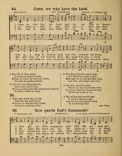 Select Songs for the Singing Service: in the Prayer Meeting and Sunday School page 52