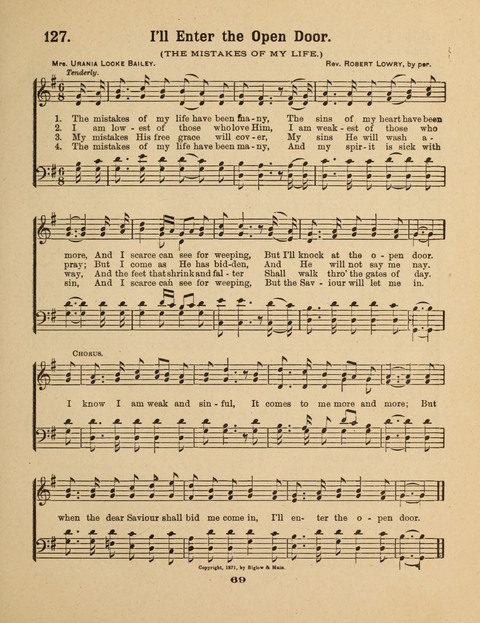 Select Songs for the Singing Service: in the Prayer Meeting and Sunday School page 69