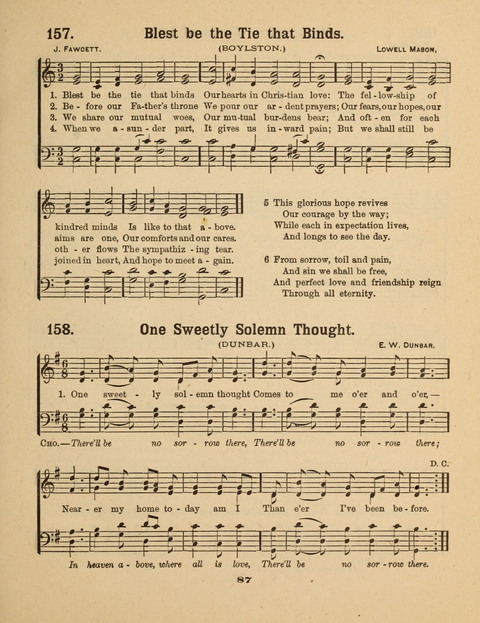 Select Songs for the Singing Service: in the Prayer Meeting and Sunday School page 87