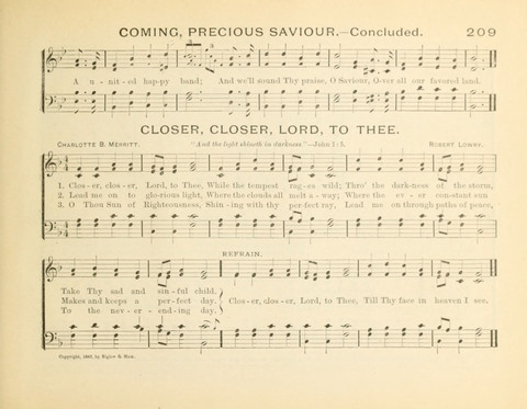 Sunny-Side Songs for Sunday Schools page 209