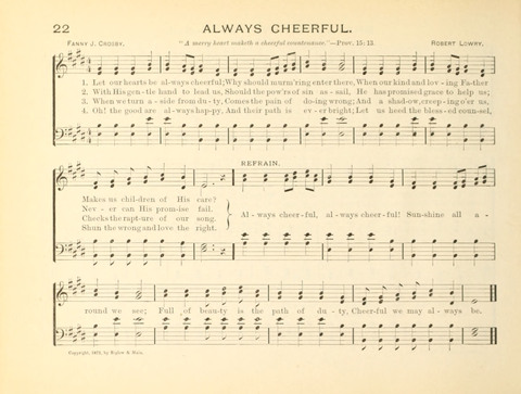 Sunny-Side Songs for Sunday Schools page 22